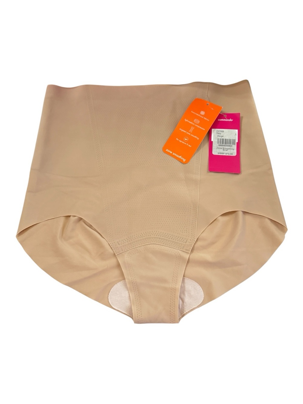 Commando Zone Smoothing Brief Beige Size Large NWT